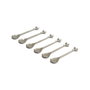 Hermia Juego de Cucharas PLT0492 Plateado (6 piezas) de Zamak